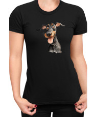 Дамска Тениска Funny Dogs Breeds Doberman
