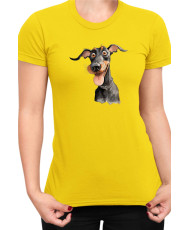 Дамска Тениска Funny Dogs Breeds Doberman
