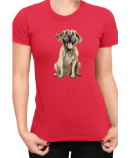 Дамска Тениска Funny Dogs Breeds English Mastiff