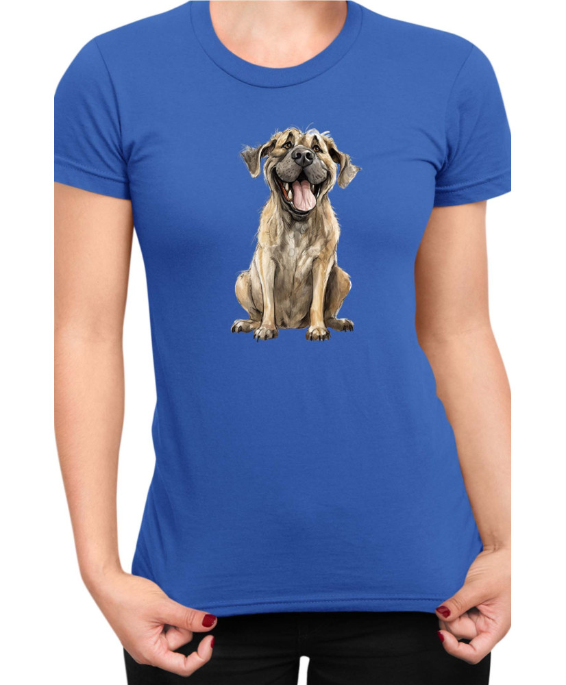 Дамска Тениска Funny Dogs Breeds English Mastiff