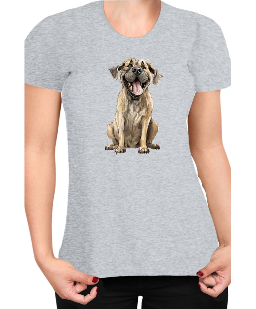 Дамска Тениска Funny Dogs Breeds English Mastiff