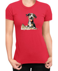 Дамска Тениска Funny Dogs Breeds Entlebucher Mountain Dog