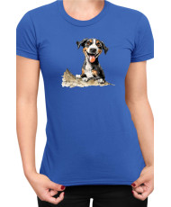 Дамска Тениска Funny Dogs Breeds Entlebucher Mountain Dog