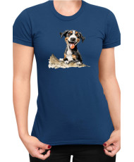 Дамска Тениска Funny Dogs Breeds Entlebucher Mountain Dog