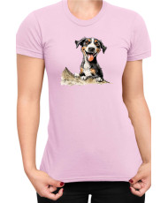 Дамска Тениска Funny Dogs Breeds Entlebucher Mountain Dog