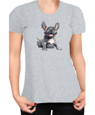 Дамска Тениска Funny Dogs Breeds French Bulldog