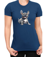 Дамска Тениска Funny Dogs Breeds French Bulldog