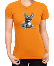 Дамска Тениска Funny Dogs Breeds French Bulldog