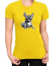 Дамска Тениска Funny Dogs Breeds French Bulldog