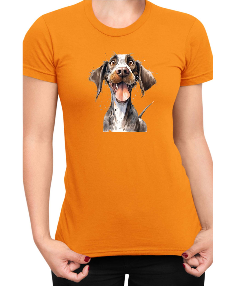 Дамска Тениска Funny Dogs Breeds German Pointer