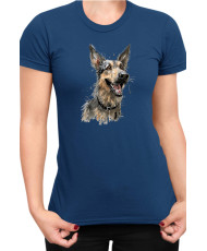 Дамска Тениска Funny Dogs Breeds German Shepherd