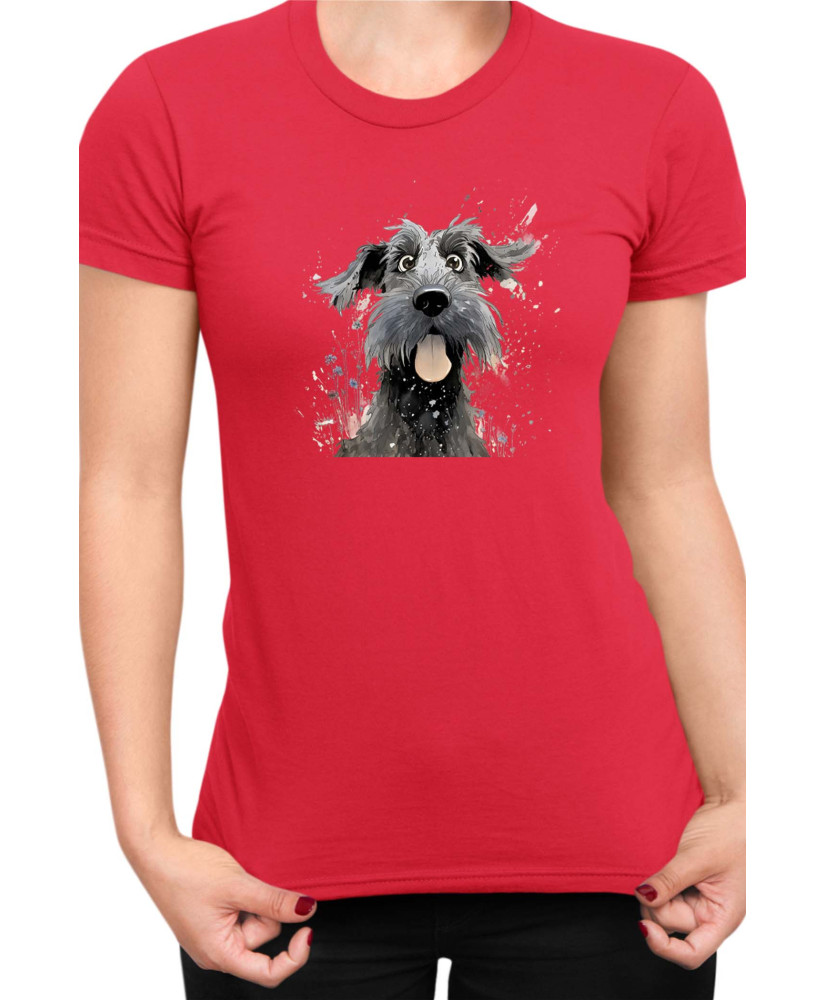 Дамска Тениска Funny Dogs Breeds Giant Schnauzer