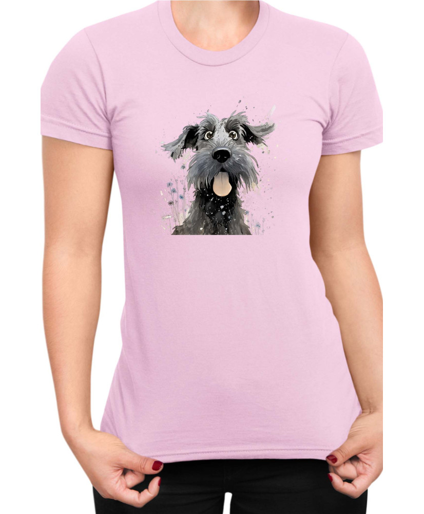 Дамска Тениска Funny Dogs Breeds Giant Schnauzer