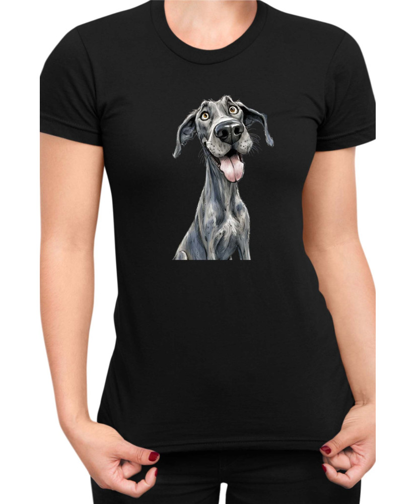 Дамска Тениска Funny Dogs Breeds Great Dane