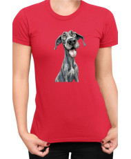 Дамска Тениска Funny Dogs Breeds Great Dane
