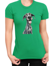 Дамска Тениска Funny Dogs Breeds Great Dane