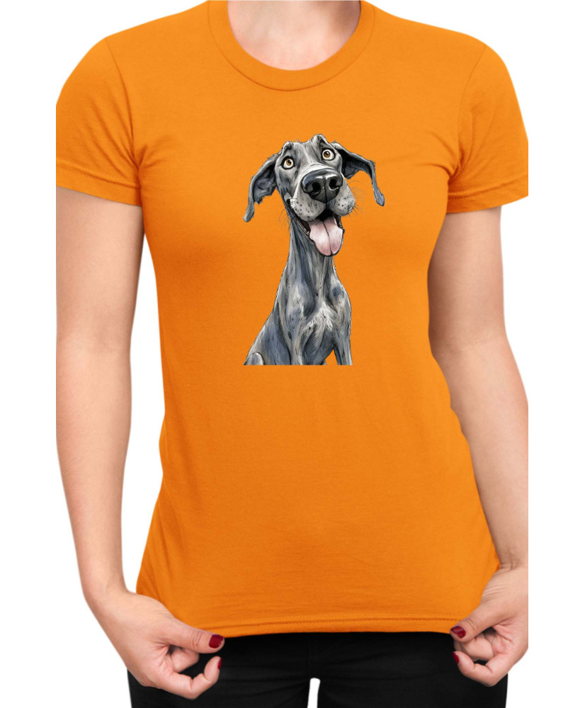 Дамска Тениска Funny Dogs Breeds Great Dane