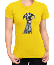 Дамска Тениска Funny Dogs Breeds Great Dane
