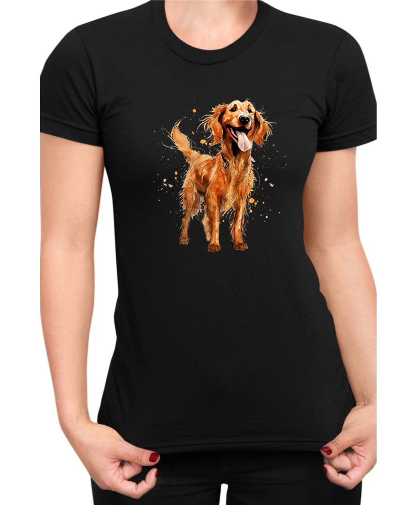 Дамска Тениска Funny Dogs Breeds Irish Setter