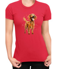 Дамска Тениска Funny Dogs Breeds Irish Setter