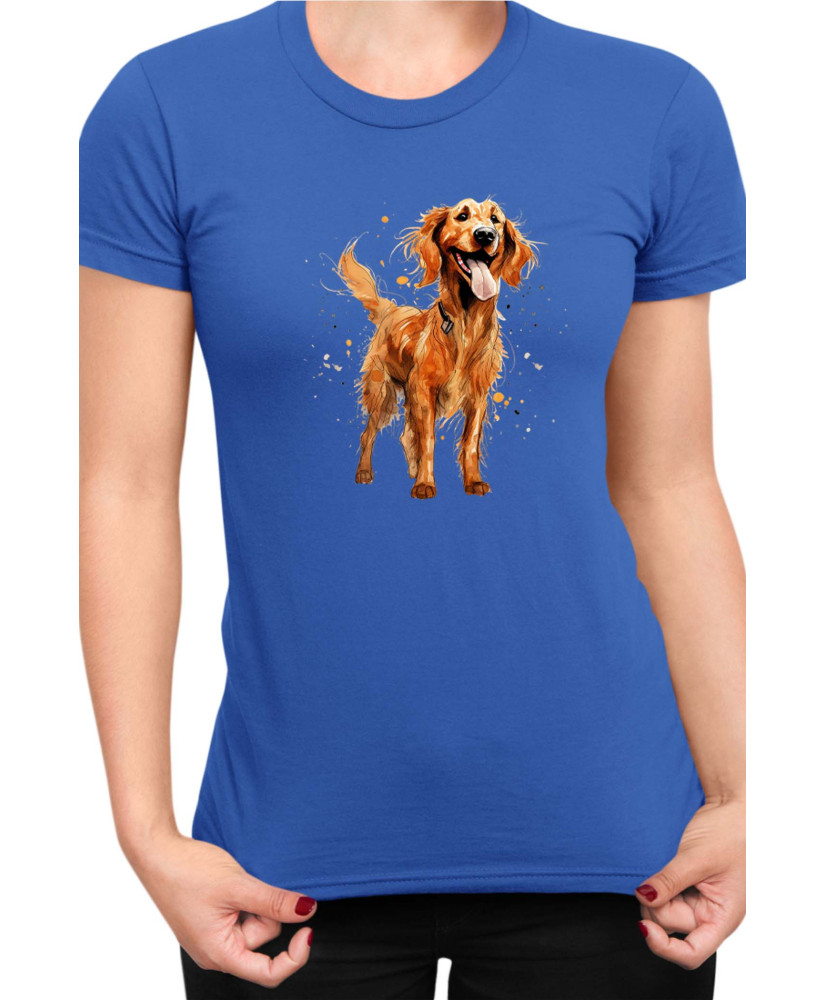 Дамска Тениска Funny Dogs Breeds Irish Setter