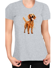 Дамска Тениска Funny Dogs Breeds Irish Setter