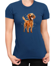 Дамска Тениска Funny Dogs Breeds Irish Setter