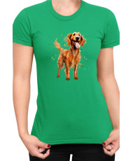 Дамска Тениска Funny Dogs Breeds Irish Setter