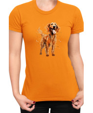 Дамска Тениска Funny Dogs Breeds Irish Setter
