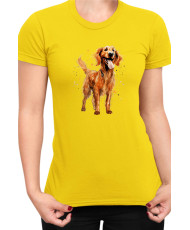 Дамска Тениска Funny Dogs Breeds Irish Setter