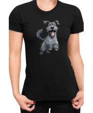 Дамска Тениска Funny Dogs Breeds Kerry Blue Terrier