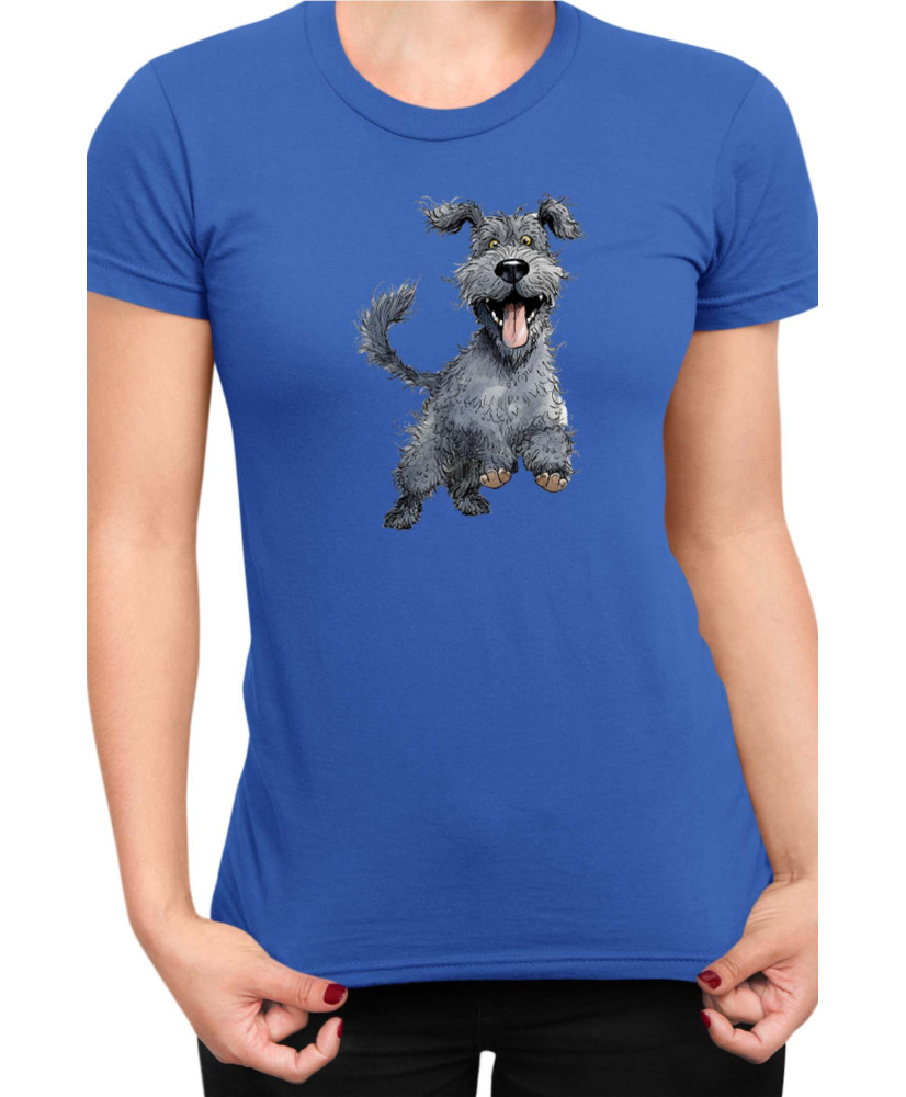 Дамска Тениска Funny Dogs Breeds Kerry Blue Terrier