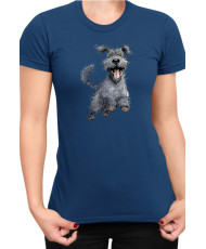 Дамска Тениска Funny Dogs Breeds Kerry Blue Terrier