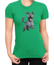 Дамска Тениска Funny Dogs Breeds Kerry Blue Terrier
