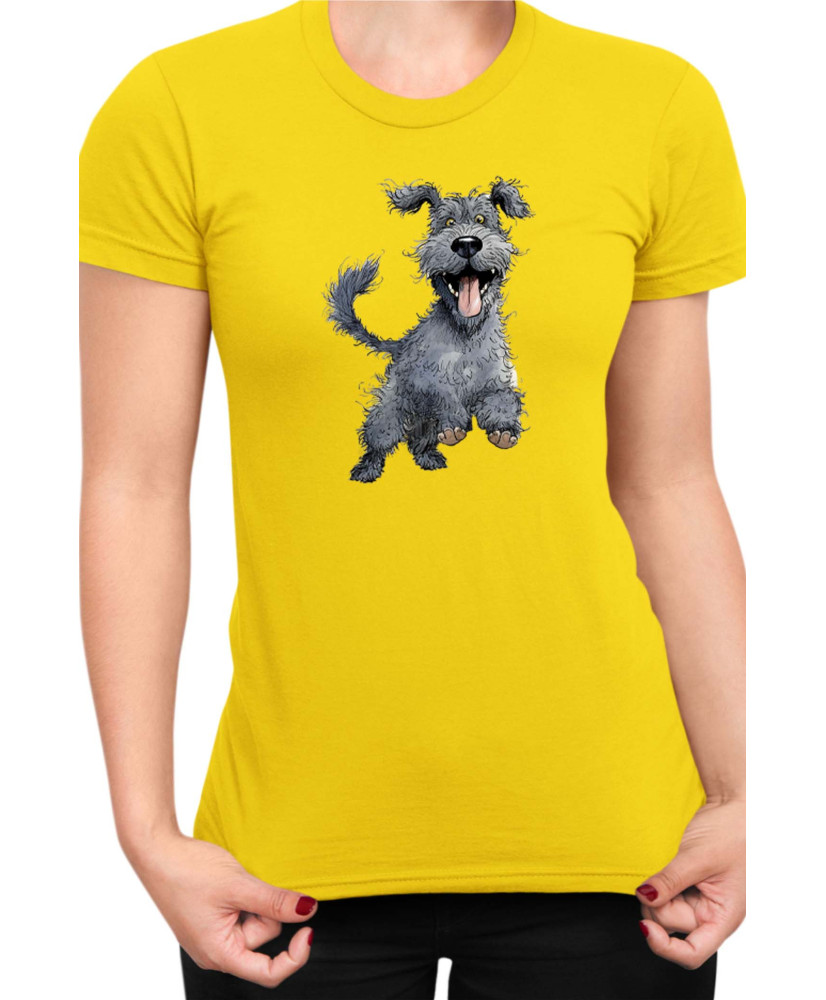 Дамска Тениска Funny Dogs Breeds Kerry Blue Terrier