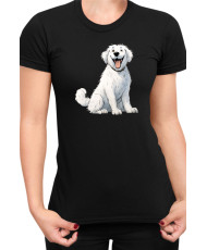 Дамска Тениска Funny Dogs Breeds Kuvasz