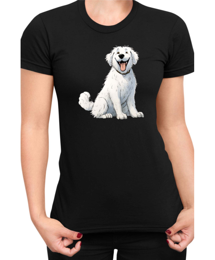 Дамска Тениска Funny Dogs Breeds Kuvasz