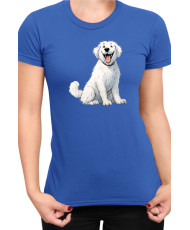 Дамска Тениска Funny Dogs Breeds Kuvasz