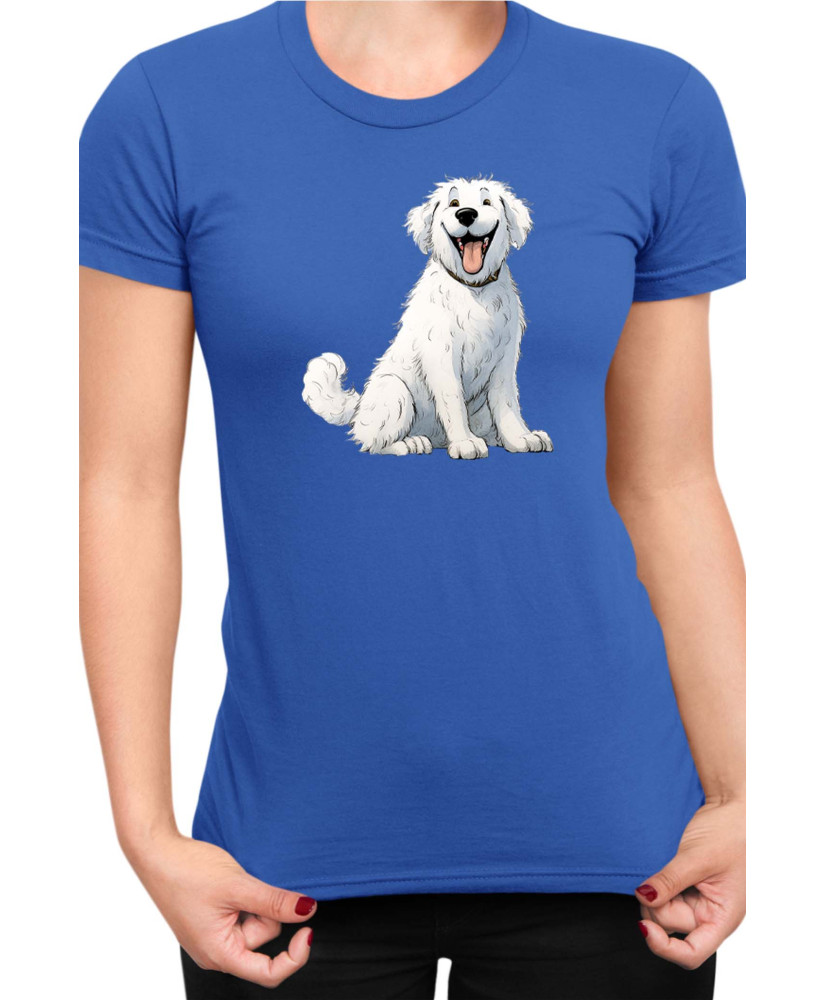 Дамска Тениска Funny Dogs Breeds Kuvasz