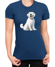 Дамска Тениска Funny Dogs Breeds Kuvasz