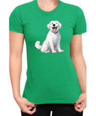 Дамска Тениска Funny Dogs Breeds Kuvasz