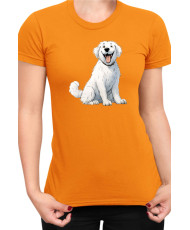Дамска Тениска Funny Dogs Breeds Kuvasz