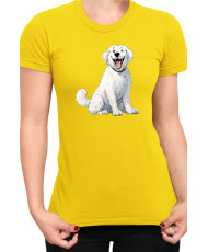 Дамска Тениска Funny Dogs Breeds Kuvasz