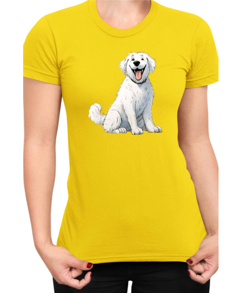 Дамска Тениска Funny Dogs Breeds Kuvasz