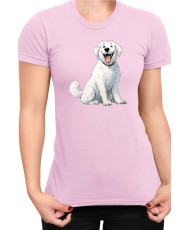 Дамска Тениска Funny Dogs Breeds Kuvasz