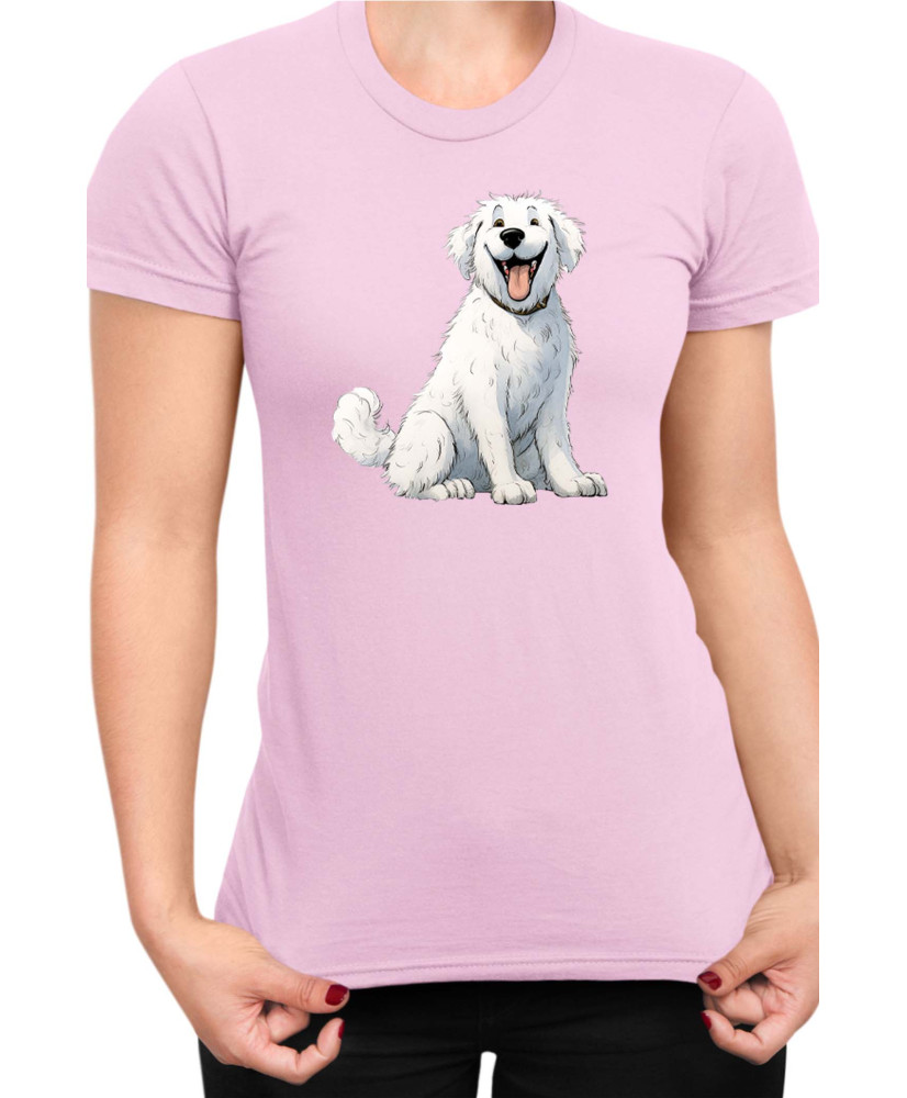Дамска Тениска Funny Dogs Breeds Kuvasz