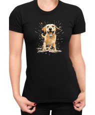 Дамска Тениска Funny Dogs Breeds Labrador Retriever