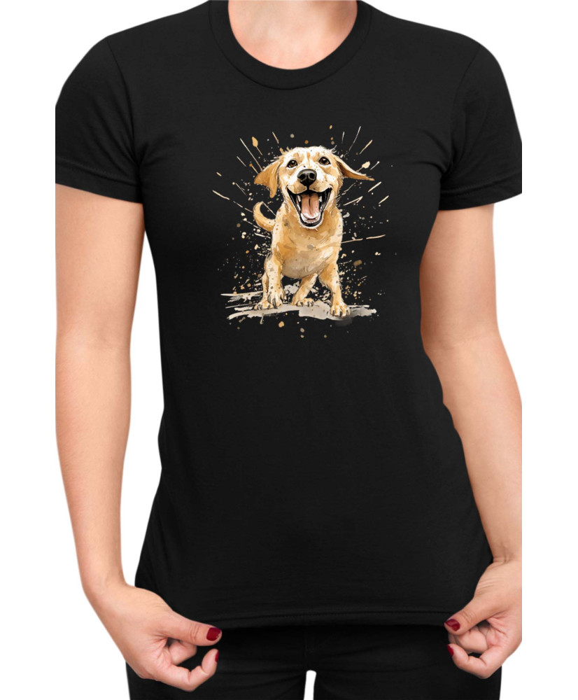Дамска Тениска Funny Dogs Breeds Labrador Retriever