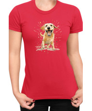 Дамска Тениска Funny Dogs Breeds Labrador Retriever