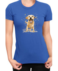 Дамска Тениска Funny Dogs Breeds Labrador Retriever
